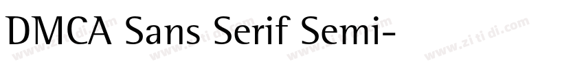 DMCA Sans Serif Semi字体转换